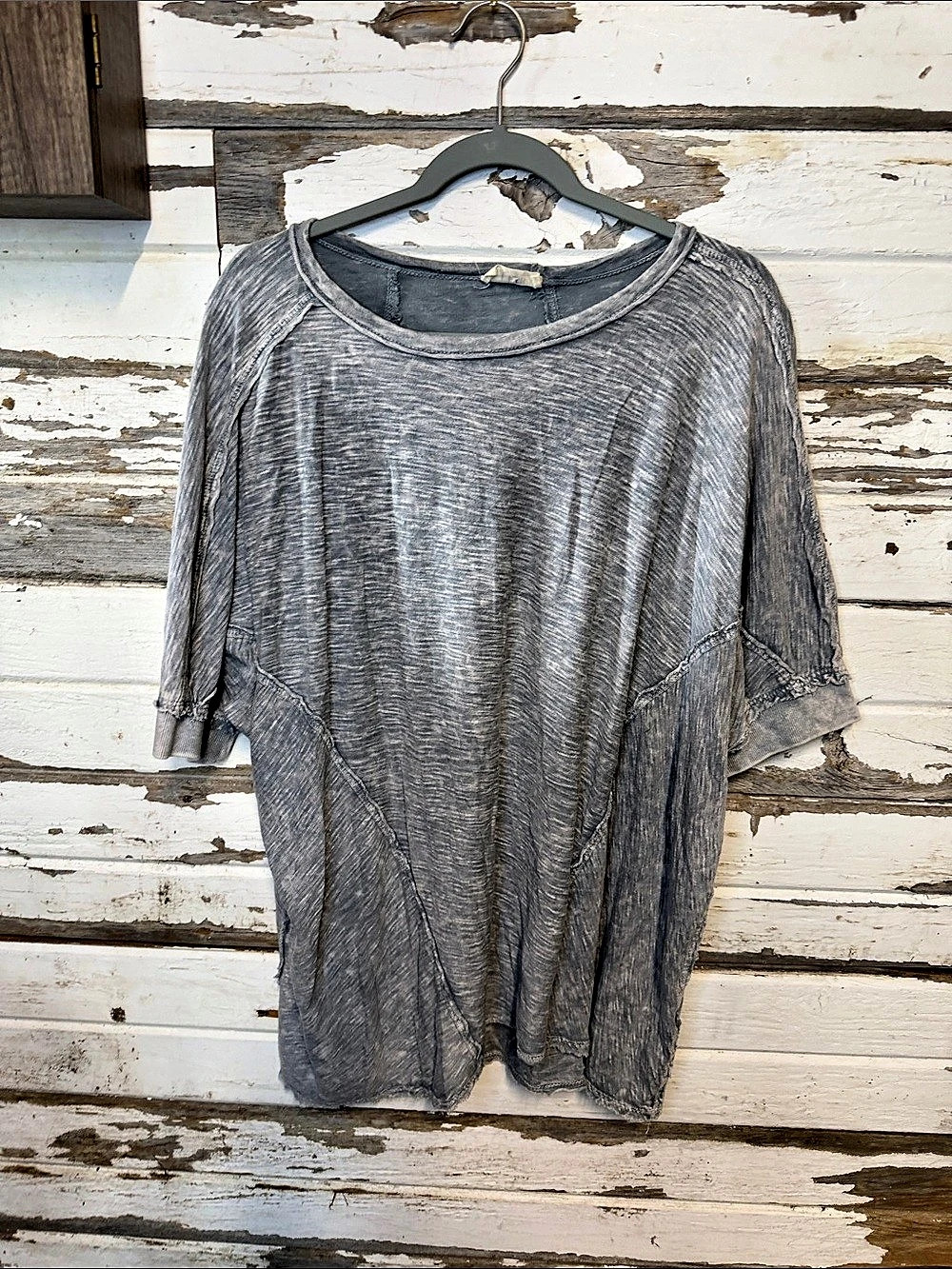 J. HER H2221 Gray Short Sleeve Tunic Size Medium ((1137 A